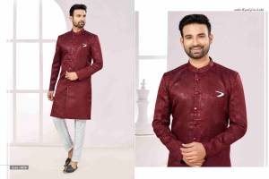 Shine Bright In This Designer Readymade Mens Wear Kurta Here