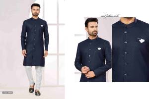 Shine Bright In This Designer Readymade Mens Wear Kurta Here