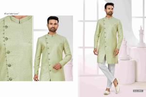 Shine Bright In This Designer Readymade Mens Wear Kurta Here