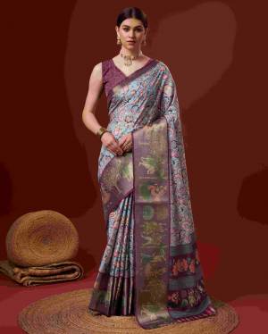 Look Pretty Wearing This Lovely Designer  Saree