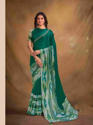 Look Pretty Wearing This Lovely Designer  Saree