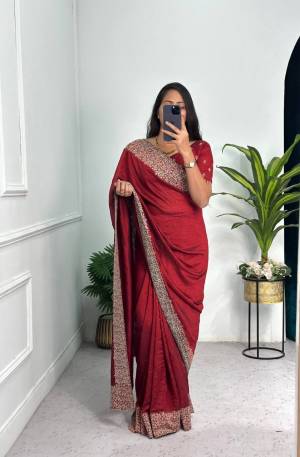 Look Pretty Wearing This Lovely Designer  Saree