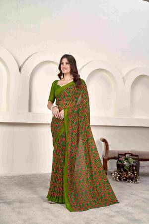 Look Pretty Wearing This Lovely Designer  Saree