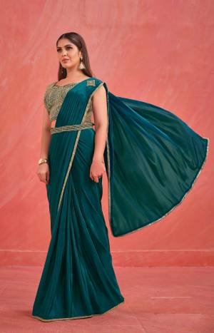 Look Pretty Wearing This Lovely Designer  Saree