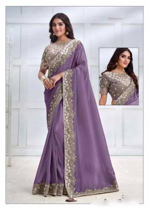 Look Pretty Wearing This Lovely Designer  Saree