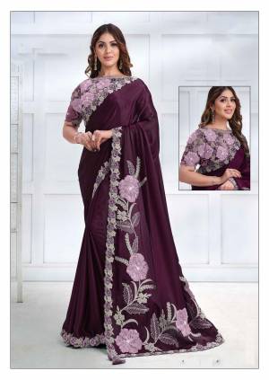 Look Pretty Wearing This Lovely Designer  Saree