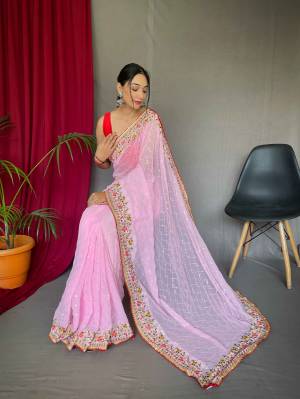 Look Pretty Wearing This Lovely Designer  Saree