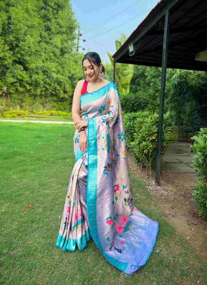 Look Pretty Wearing This Lovely Designer  Saree