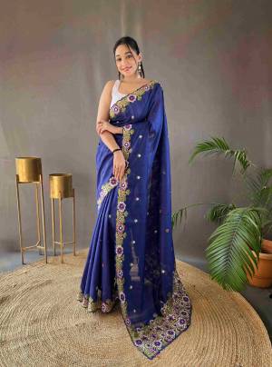 Look Pretty Wearing This Lovely Designer  Saree