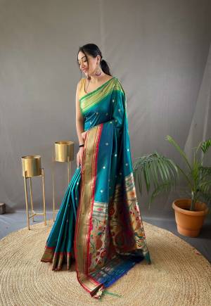 Look Pretty Wearing This Lovely Designer  Saree