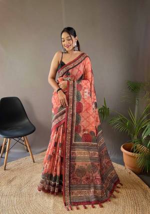 Look Pretty Wearing This Lovely Designer  Saree