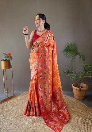 Look Pretty Wearing This Lovely Designer  Saree