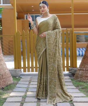 Shine Bright In This Beautiful Designer Readymade  saree 