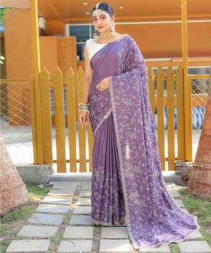 Shine Bright In This Beautiful Designer Readymade  saree 