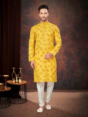 Shine Bright In This Designer Readymade Mens Wear Kurta Here