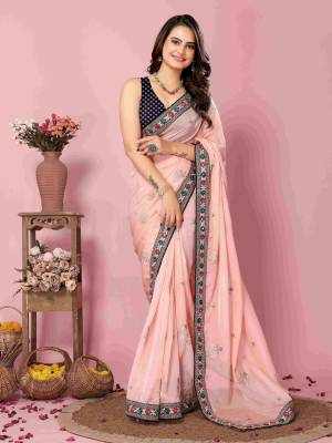 Look Pretty Wearing This Lovely Designer  Saree