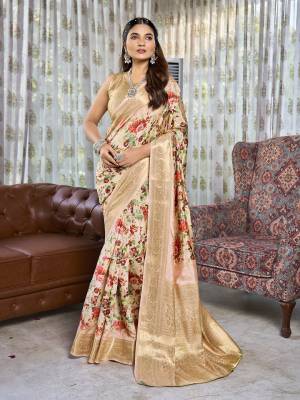 Look Pretty Wearing This Lovely Designer  Saree