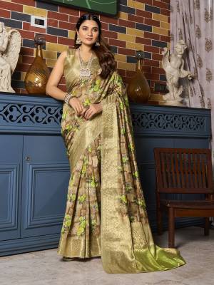 Look Pretty Wearing This Lovely Designer  Saree