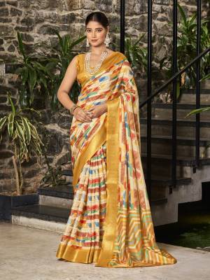 Look Pretty Wearing This Lovely Designer  Saree