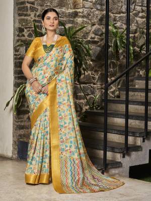 Look Pretty Wearing This Lovely Designer  Saree