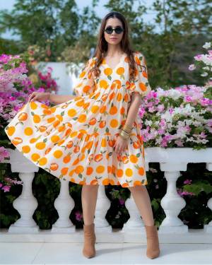 Look Pretty Wearing This Lovely Designer Readymade  Dress Here