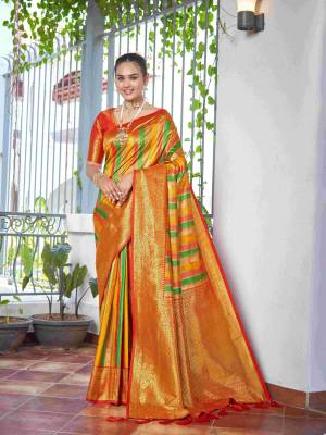 Look Pretty Wearing This Lovely Designer  Saree