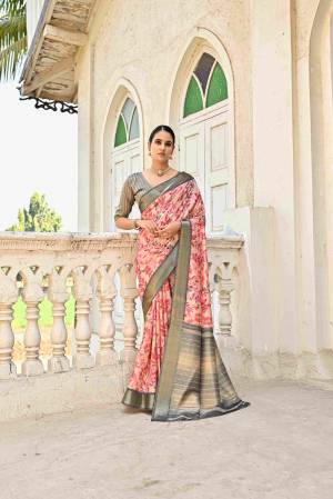 Look Pretty Wearing This Lovely Designer  Saree