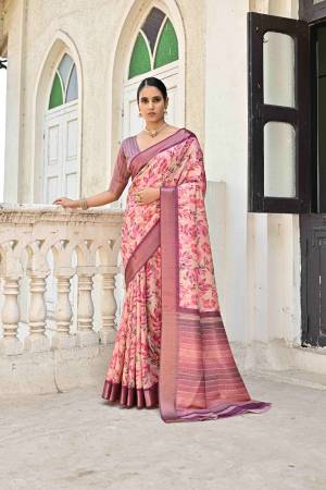 Look Pretty Wearing This Lovely Designer  Saree