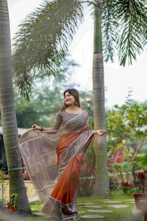 Look Pretty Wearing This Lovely Designer  Saree