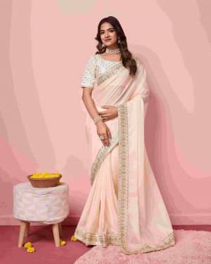 Look Pretty Wearing This Lovely Designer  Saree