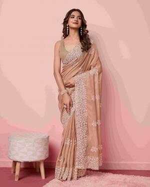 Look Pretty Wearing This Lovely Designer  Saree