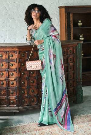 Look Pretty Wearing This Lovely Designer  Saree