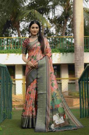 Look Pretty Wearing This Lovely Designer  Saree