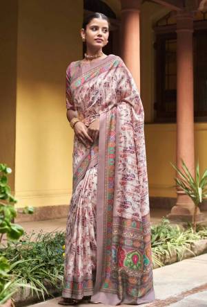 Look Pretty Wearing This Lovely Designer  Saree