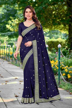 Look Pretty Wearing This Lovely Designer  Saree