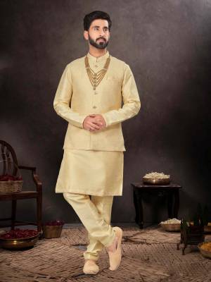 Shine Bright In This Designer Readymade Mens Wear Kurta Here