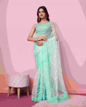 Look Pretty Wearing This Lovely Designer  Saree