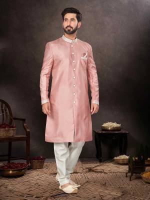 Shine Bright In This Designer Readymade Mens Wear Kurta Here