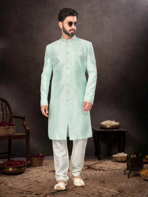 Shine Bright In This Designer Readymade Mens Wear Kurta Here