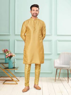 Shine Bright In This Designer Readymade Mens Wear Kurta Here