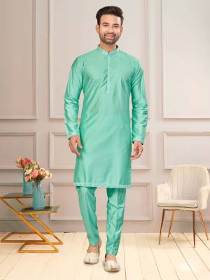 Shine Bright In This Designer Readymade Mens Wear Kurta Here