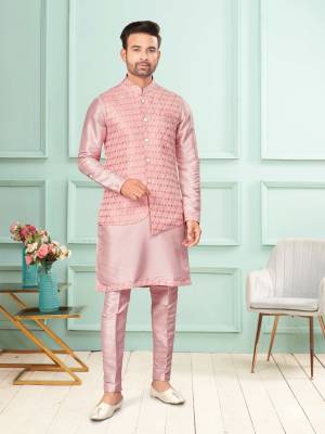 Shine Bright In This Designer Readymade Mens Wear Kurta Here