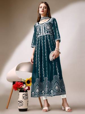 Shine Bright In This Beautiful Designer Readymade  kurti 