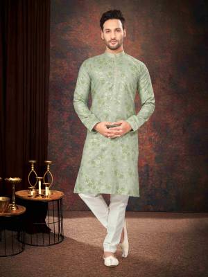 Shine Bright In This Designer Readymade Mens Wear Kurta Here