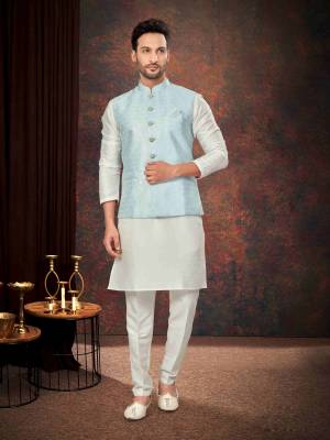 Shine Bright In This Designer Readymade Mens Wear Kurta Here