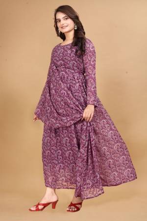 Look Pretty Wearing This Lovely Designer Readymade  Gown Here