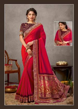 Look Pretty Wearing This Lovely Designer  Saree