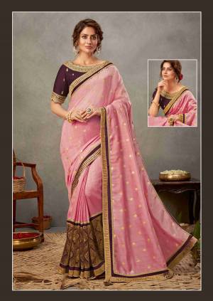 Look Pretty Wearing This Lovely Designer  Saree