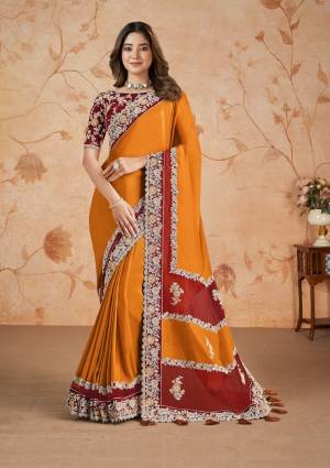 Look Pretty Wearing This Lovely Designer  Saree