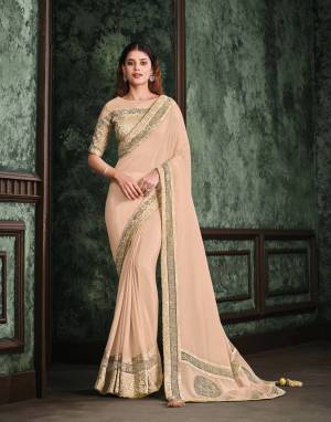 Look Pretty Wearing This Lovely Designer  Saree